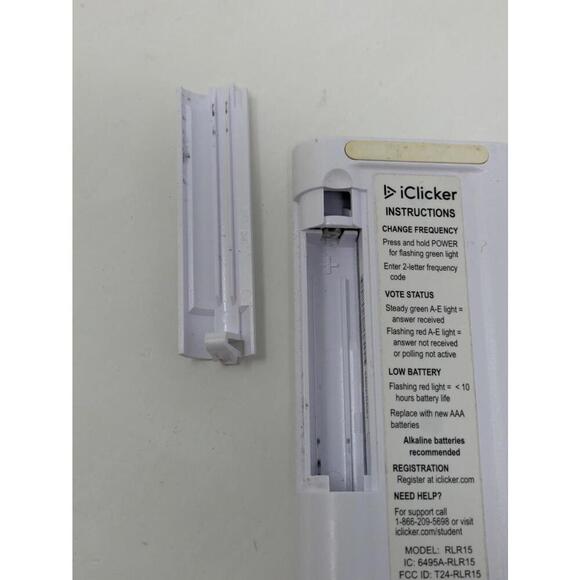 iClicker + Plus Student Response Remote Control Model RLR15 Tested & Works! - Picture 3 of 3